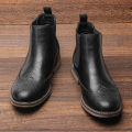 Size 7-13 Brogue Chelsea Men Boots Classical American Style Leather Boots.