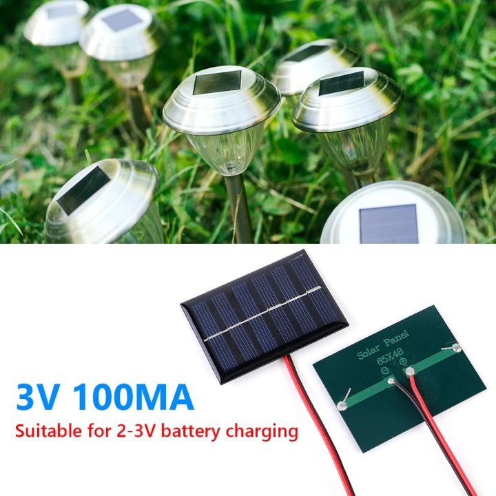 1/2%20Pcs%20Solar%20Panel%20100MA%201W%203V%20Solar%20Cell%20with%20Cable%20Mini%20Small%20Solar%20Panel%20Module%20for%20Lamp%20Fan%20Pump%20for%202-3V%20Battery%20Charging%20-%20Image%203