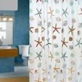 180*200cm Bathroom Curtain Waterproof Shower Curtain with 12 Curtain Hooks and Rings Shower Curtain Set. 
