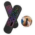 M5 Fly Air Mouse Remote Control Rechargeble 2.4G+BT5.2 Mini Wireless Keyboard Flying Mouse Remote for Android TV Box/PC/Smart TV. 