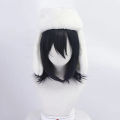 Anime Fyodor Dostoevsky Cosplay Wig Black Simulated Scalp Fyodor D Dostoevsky Heat Resistant Hair Fyodor Wigs.