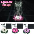 Lotus Shape Floating Garden Fountain Life Up To 20000 Hours Solar Powered Fountain Pump Water Lily Ornaments for Decore Garden.