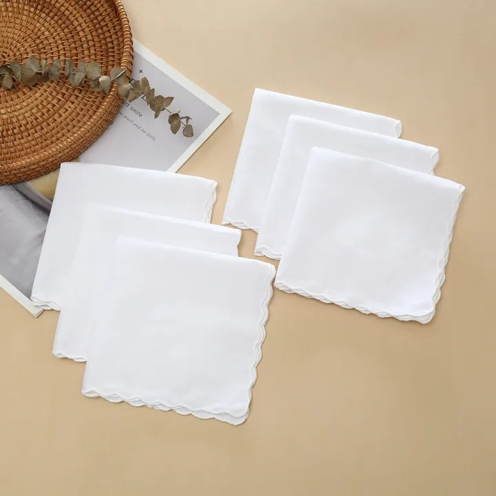 30cm%20Old-Fashioned%20Thick%20Cotton%20Handkerchief,%20Unisex%20Pure%20White%20Handkerchief,%20Outdoor%20Napkin%20Pad,%20Embroidered%20Printed%20Handkerchief%20-%20Image%202