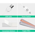 LED Makeup Mirror Lights 6/18/30/42 LEDs Dimmable Touch Control Vanity Bathroom Dresser Mirror Light with USB Cable Strip Lights.