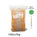 100pcs/Bag Dental Endo Irrigation Needle Tip 25G/27G/30GA 30G End-Closed Side Hole Endo Syringe Root Canal Washing Needle Tip.