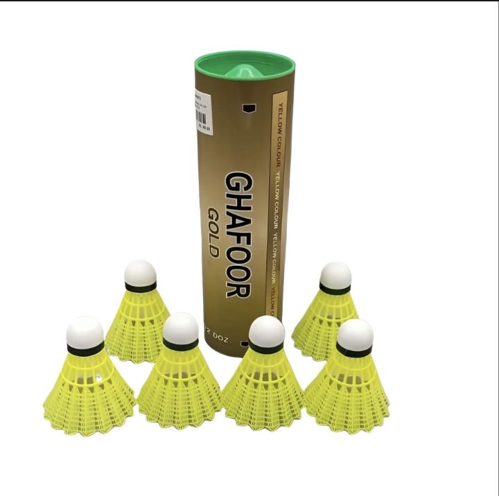 High Demanding Ghafoor Gold Shuttle (BOX) premium Quality Bedminton Plastic Shuttle
