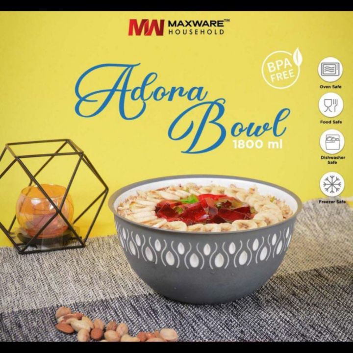 adora bowl 1800 ml plastic BPA free