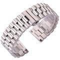 20mm Luxury Stainless Steel Strap with butterfly buckle.