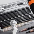 Sketching Pen Set Drawing Pen Sketching Pencil Student Drawing Art Drawing Brush HB Pen Curtain Set Box. 