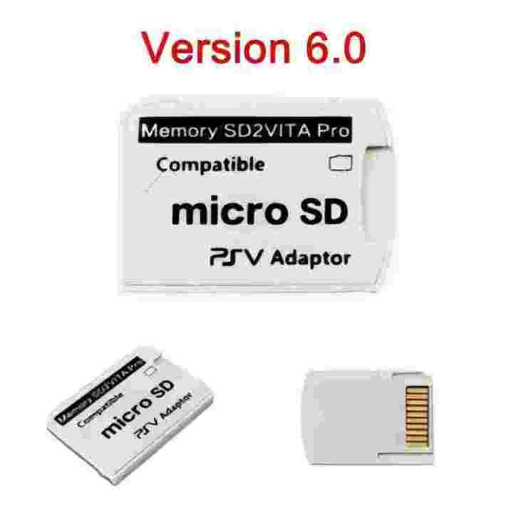 Aolion Version 6.0 SD2VITA Memory Card Slot Adapter for PS Vita PSV 1000/2000 3.65 System Micro SD TF Game Card Reader