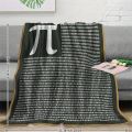 Pi Number Math-Themed Flannel Blanket - Cozy Pi Day  for Students Teachers Mathematicians. 