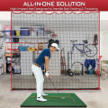 Golf Net、10x10Foot Golf Practice Net and Sports Net、High Impact Golf Hitting Barrier Net、Heavy Duty Golf Ball Net,.