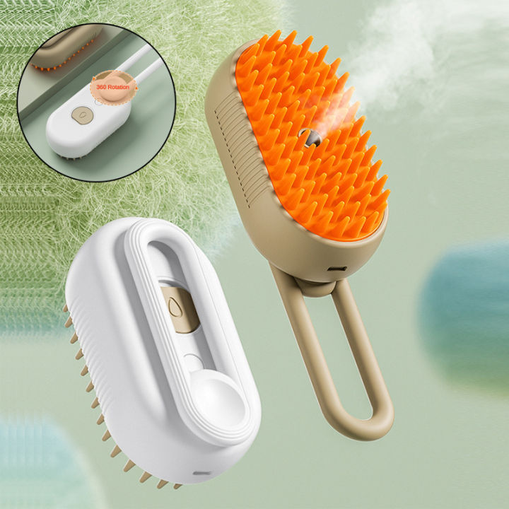 Portable Cat Steamy Brush Dog Massage Comb Electric Spray Cat Hair