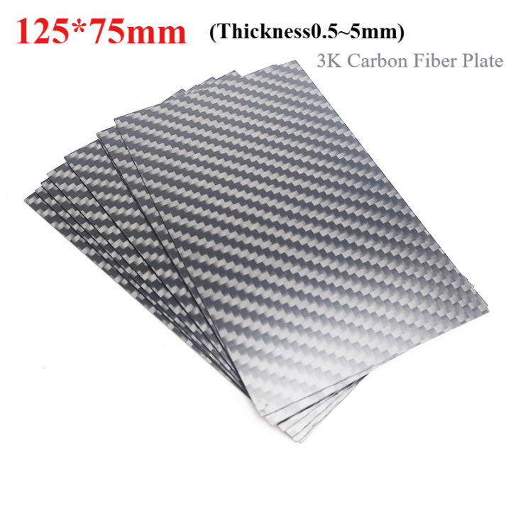 2Pcs 125mm X 75mm Real Carbon Fiber Plate Panel Sheets 0.5/ 1/ 1.5/ 2 ...