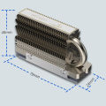 COOLLEO HR-09 M. 2 2280 SSD Heat Sink Fully Electroplated Reflow Welding AGHP HeatPipe M.2 Solid State Drive Radiator SSD Cooler. 