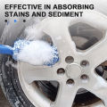 SEAMETAL Plush Car Wheel Hub Brush Anti-Slip Plastic Handle Auto Wheel Tire Rim Brush Cleaning Tool Car Washing Accessories. 