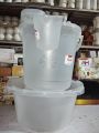 Transparent Bathroom Set 5 PC Multi Colour. 