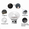 1 Pc RGB Car USB Ambient Light Mini LED Decorative Atmosphere Lamps For Auto Interior Environment Light Computer Light Plug Play.