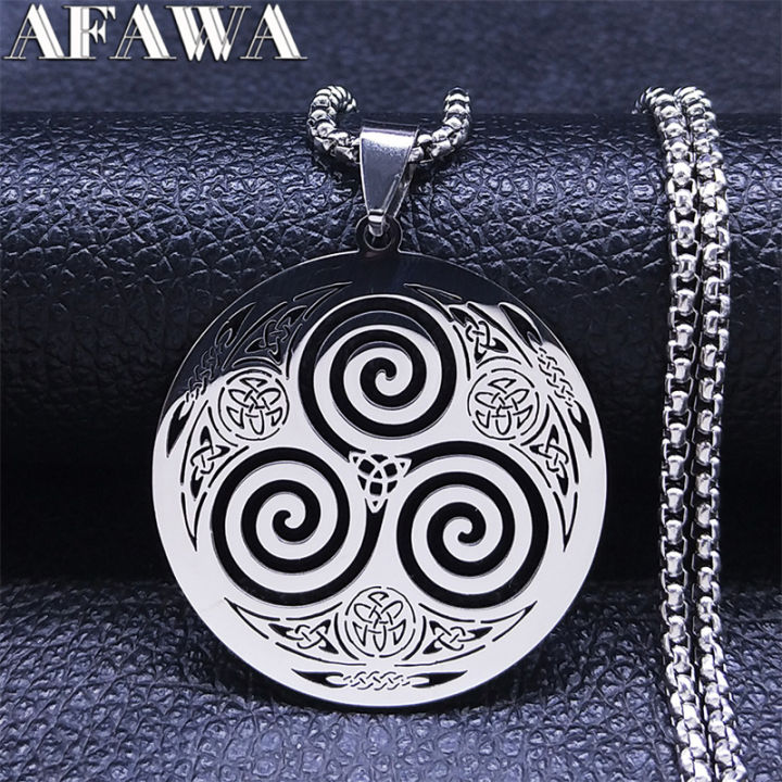 Stainless%20Steel%20Witchcraft%20Vortex%20Necklace%20Silver%20Color%20Viking%20Triskelion%20Celtic%20Knot%20Spiral%20Triskele%20Necklace%20Jewelry%20N7062S02%20-%20Image%202
