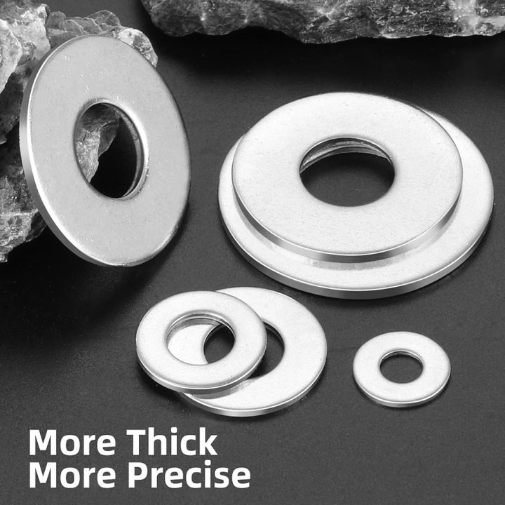 2/50X%20A2-70%20304%20Stainless%20Steel%20Flat%20Washers%20M2.5-M16%20Large%20Size%20Oversize%20Big%20Wider%20Plain%20Gasket%20Flat%20Washer%20-%20Image%203
