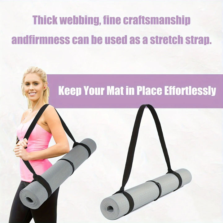 Adjustable%20Yoga%20Mat%20Storage%20Strap%20with%20Thickened%20Carrier%20-%20Multi-Purpose%20Fitness%20Strap%20Suitable%20for%20Yoga%20Mats,%20Gym%20Eq%20-%20Image%202