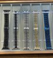 Smart Watch Chain Strap Magnetic Rolex Style 44mm, 45mm, 49mm, Compatible with Apple Series 6 to 9 Ultra. 