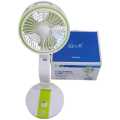 New Rechargeable Folding Table Fan with Led Light. 