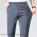 29-42 Men's Summer Thin Fashion Business Casual Suit Pants Long Pants Men's Elastic Straight Sleeve Formal Pants Plus Size. 