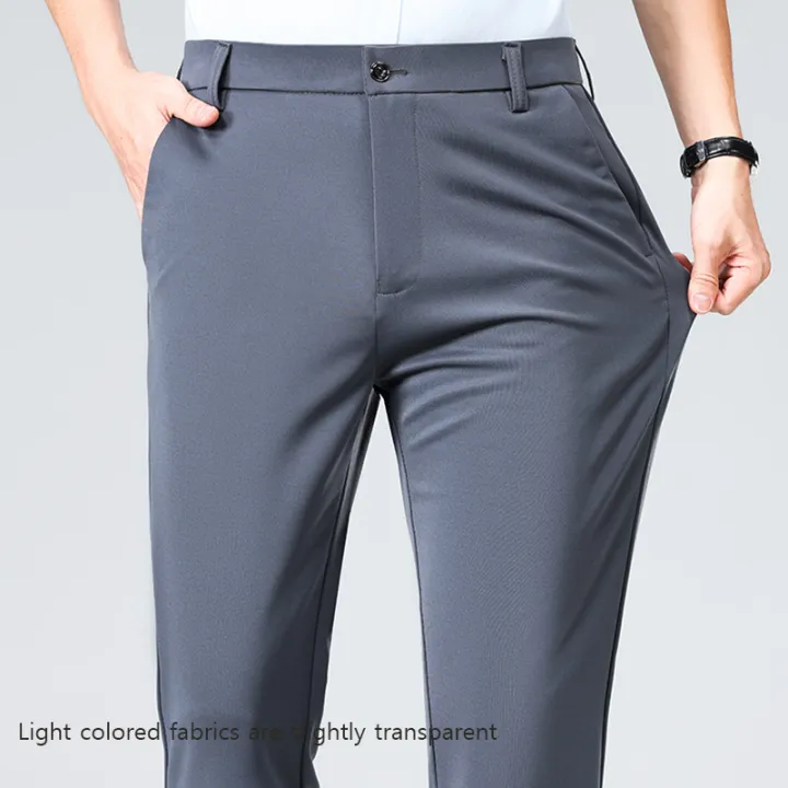 29-42%20Men's%20Summer%20Thin%20Fashion%20Business%20Casual%20Suit%20Pants%20Long%20Pants%20Men's%20Elastic%20Straight%20Sleeve%20Formal%20Pants%20Plus%20Size%20-%20Image%206