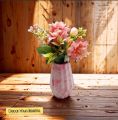 Home decor vase with flowers aragmant diamond shape design vase for flowers product size 11.5cm. 