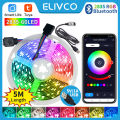 Tuya Bluetooth Smart Led Strip Lights RGB 2835 5V USB Smart Life App Control for Desktop Screen TV BackLight Flexible Diode Tape.