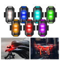 Universal LED Motorcycle Warning Lights 7 Colors Mini USB Drone Strobe Light Bike Aircraft Night Flashing Turn Signal Indicator. 