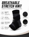 Ankle Support Brace with Adjustable Wrap Breathable Knit Compression Sleeve for Sports Workout Running Walking Fitness Daily Wea. 
