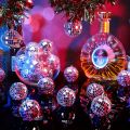 10pcs Mini Disco Ball Ornaments Reflective Glass Silver Baubles for Mardi Gras Disco Party Decor Sparkling Christmas Tree Gift. 