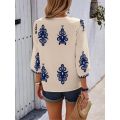 Plus Size Women's Casual V-neck Shirt Woman Loose Summer Casual Outdoor Tee Shirt Breathable Tops.