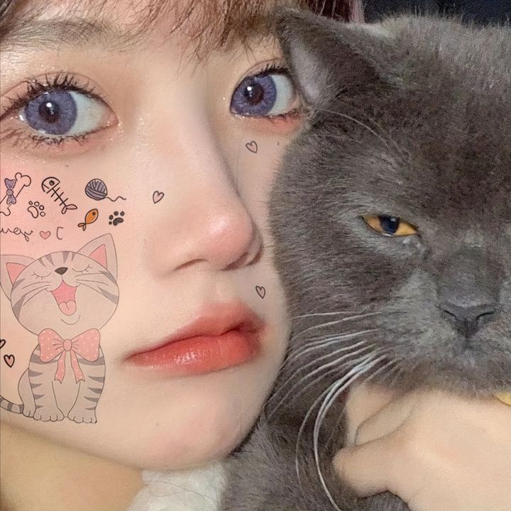24%20Sheets%20Cute%20Cartoon%20Cat%20Temporary%20Tattoos%20Watercolor%20Cat%20Design%20Tattoo%20Sticker%20For%20Woman%20Kids%20Waterproof%20Face%20Hand%20Fake%20Tatto%20-%20Image%205