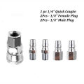 1/4inch Hose Quick Release Air Compressor Connector Coupler Fittings Set. 