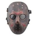 Jason Jason mask, brutal, thick grade a PC material, high impact and elasticity (with a mesh to wear, play BB or wear well) halloween mask comfortable wear. 