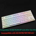 2025 Super Contour PBT Keycaps Side Glow Light Mechanical Keyboard Original Factory Height for 61/68/75/84/87 Keys Game Keyboard. 
