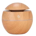 USB Ultrasonic Cool Mist Sprayer Essential Oil Fragrance Mini Home Wood Grain Air Humidifier Electric Air Aroma Diffuser Purifie. 