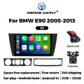 MEKEDE Wireless CarPlay Android Auto Android14 smart Car radio Multimedia  Navigation player for BMW E90 2005-2013 BT WIFI. 