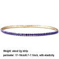 11PCS Fashion Shining Bracelet Stack Exquisite Rhinestone Elasticity Bracelet.