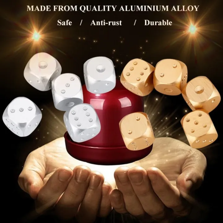 5pcs%20Precision%20Aluminum%20Alloy%20Dice%20with%20Box%20Dominoes%20Game%20Camping%20Poker%20KTV%20Bar%20Party%20Props%20Dices%20Set%20Solid%20Metal%20Silver%20Gold%20-%20Image%203