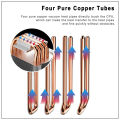 X99 Processor Cooler Lga 2011 V3 4pin Rgb Fan Cpu Tower Heatsink 4 Heatpipes Cooling Cpu for Intel LGA 1200 1150 AMD AM4.