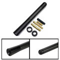 3.5cm/8cm/12cm Universal Car Short Radio Antenna Carbon Fiber Black Car Roof Antenna Radio Aerial FM/AM Metal Receiving Antenna. 