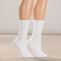 1 Pair of Men Women Plain Socks White Middle Tube Streetwear Soft Breathable Cotton Casual Socks. 