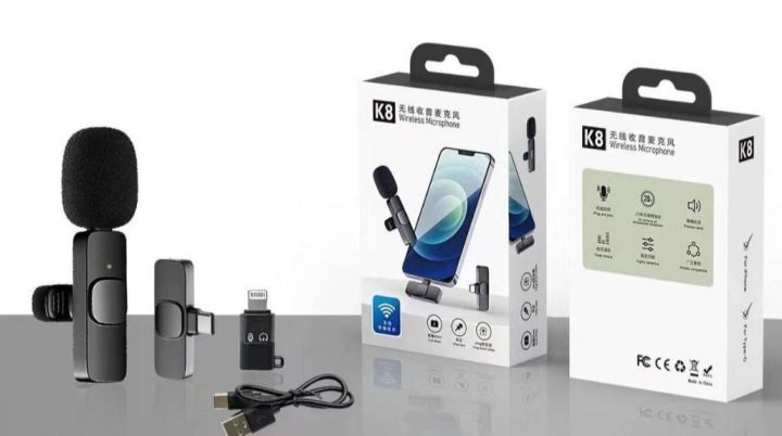k8%20Wireless%20Mic%20Plug%20and%20Play%20Type%20C%20and%20Iphone%20%20supported%20Collar%20Mic%20-%20Image%207