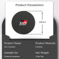 2Pcs Car Carbon Leather Water Cup Pad Anti-noise Coaster For Toyota GR Corolla Yaris Aygo Prius CHR Camry Auris Avensis Cruiser.