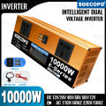 SOECOPO 10000W Solar System 100A MPPT Controller Smart Inverter 12V/24V to 110V 220V AC for Home RV Camping CE FCC. 