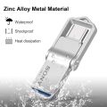 SONY 2 in 1 OTG USB-C Flash Pen Drive Metal Memory Stick Usb 3.0 Flash Disk 64GB 128GB 256G 2TB 1TB USB3.0 Dual C Pendrive.